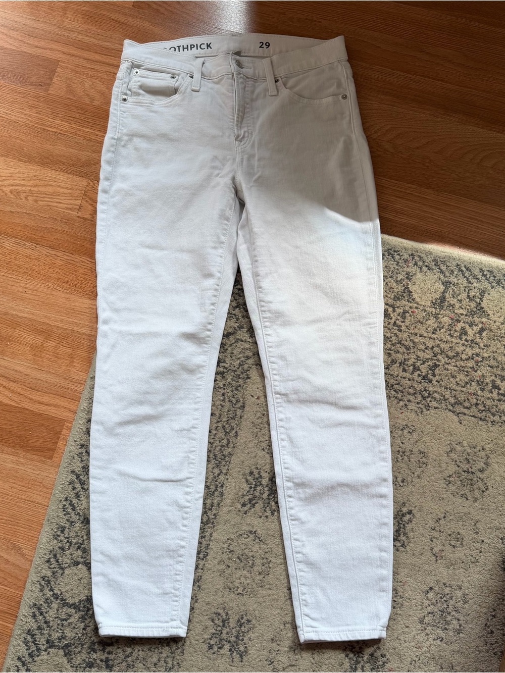 J.Crew Size 29 White Toothpick Jeans